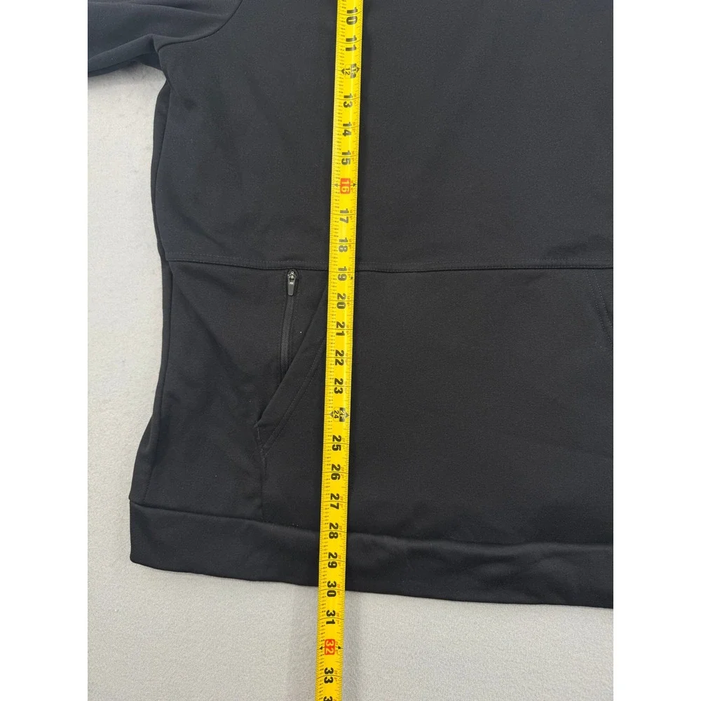 Nike Mens XL Dri-FIT Hoodie Black Pullover Gym Training Sweatshirt CU6214-010